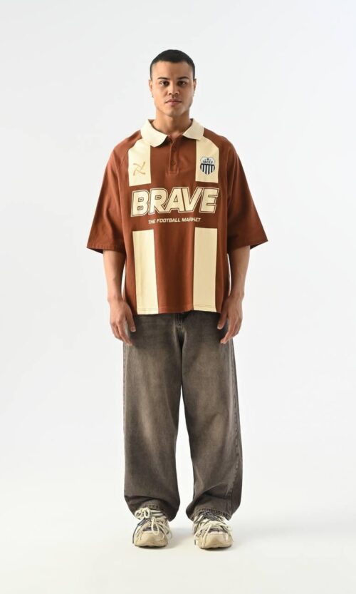 BRAVE BROWN TEE SHIRT