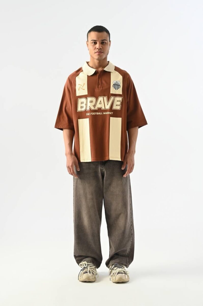 BRAVE BROWN TEE SHIRT