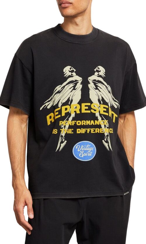REPRESENT BLACK TEE SHIRT