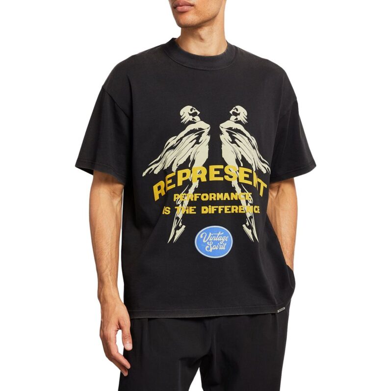 REPRESENT BLACK TEE SHIRT