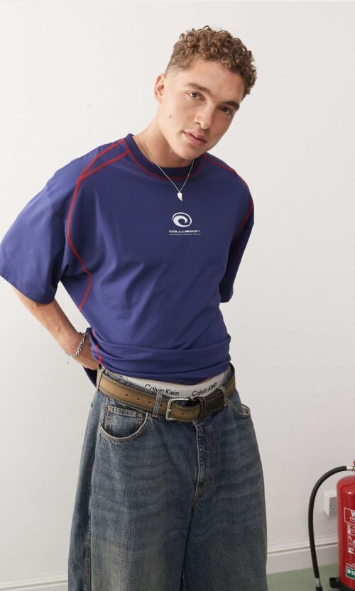 SPORTS TEE IN BLUE