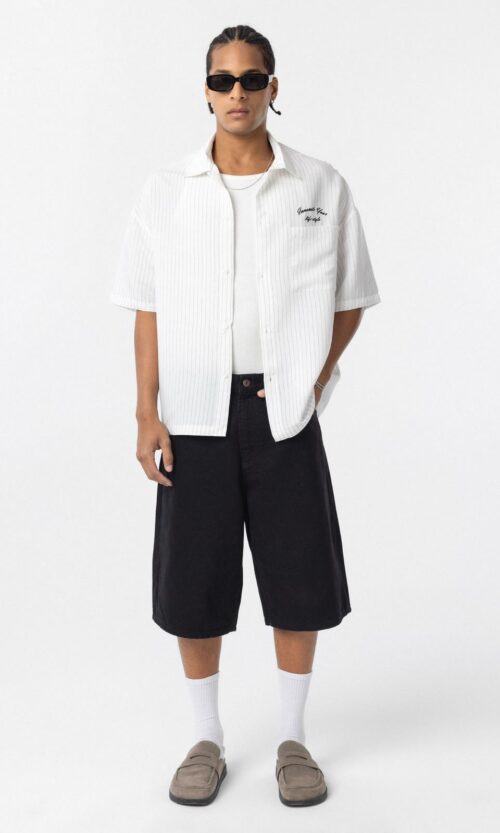 Striped Light White Shirt