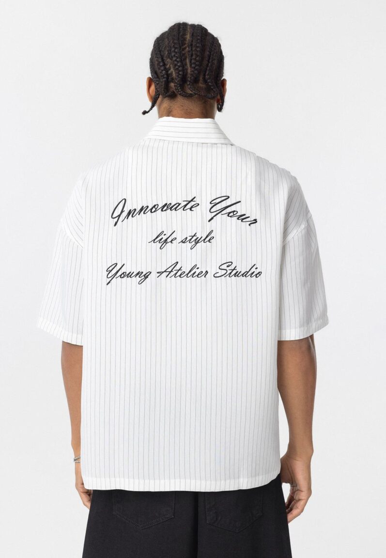Striped Light White Shirt - Image 2