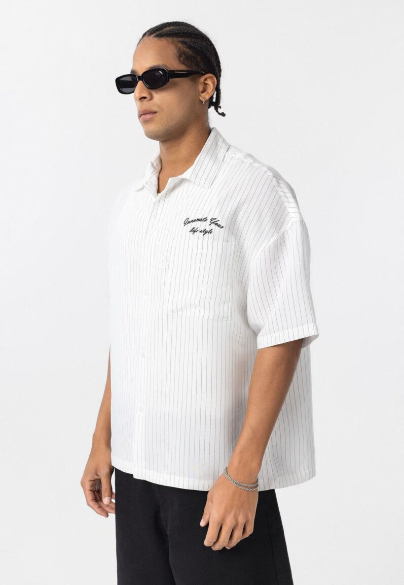 Striped Light White Shirt - Image 3