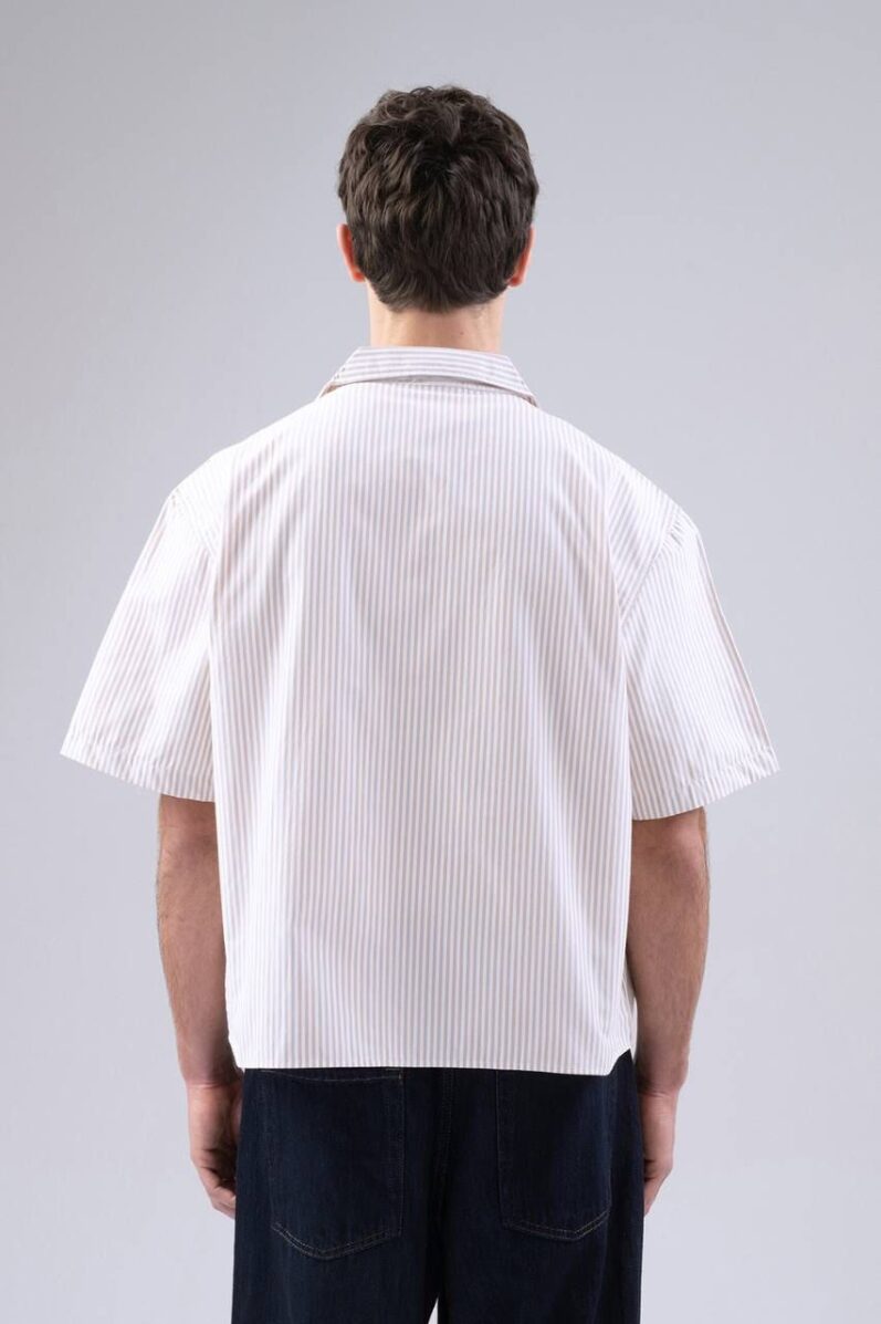 Striped Light Brown Shirt - Image 3