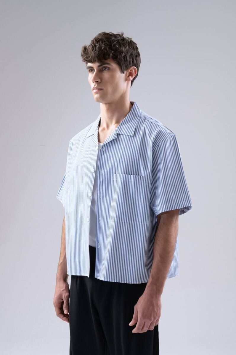 Striped Blue Shirt - Image 2