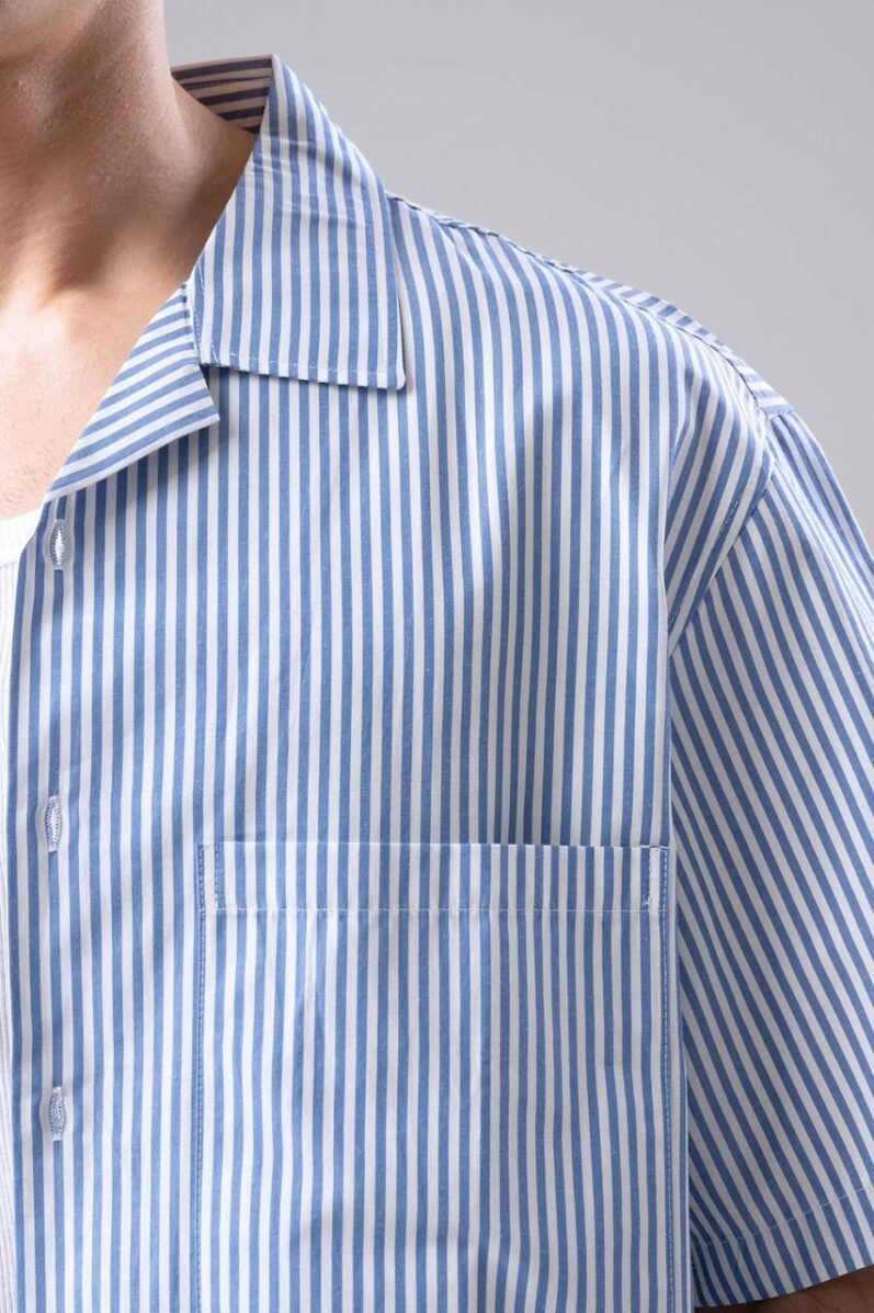 Striped Blue Shirt - Image 4