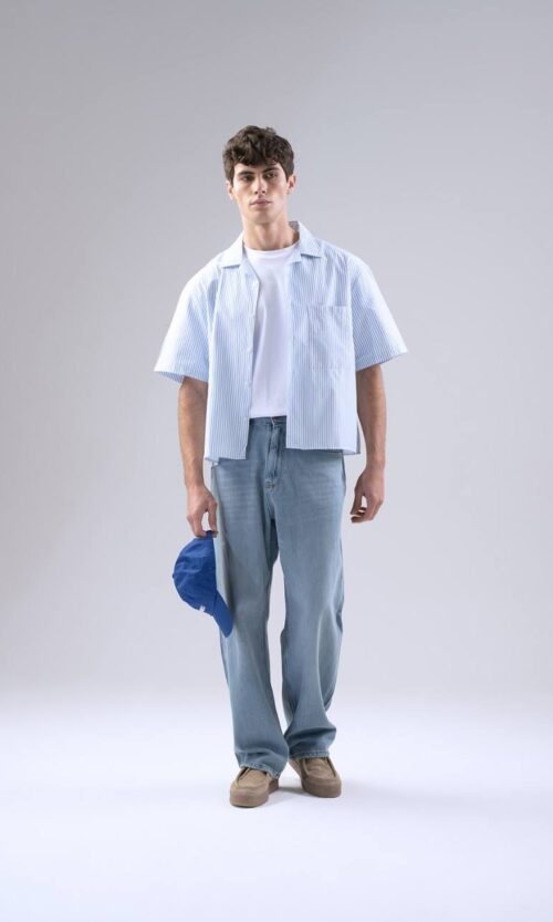 Striped Light Blue Shirt