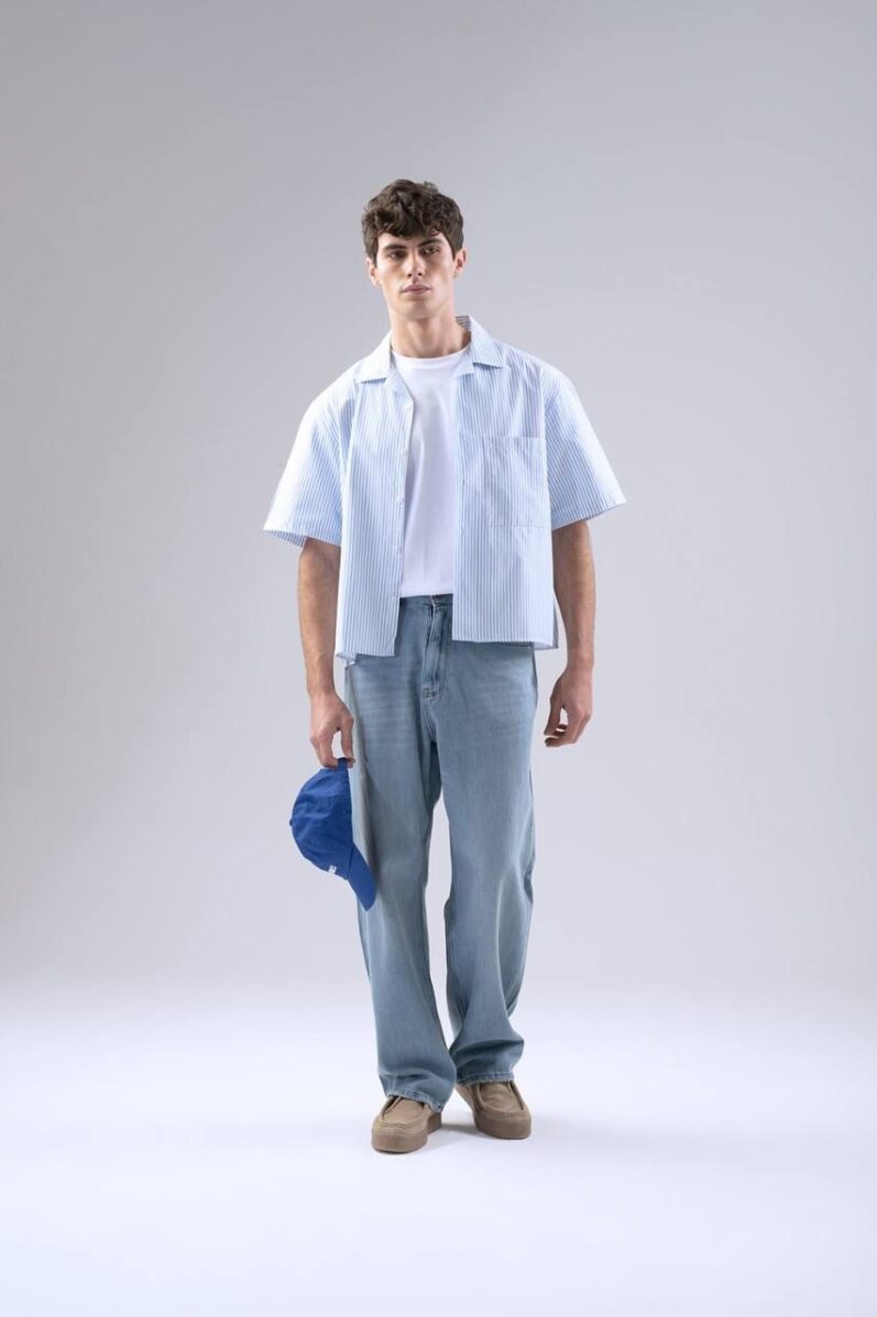Striped Light Blue Shirt