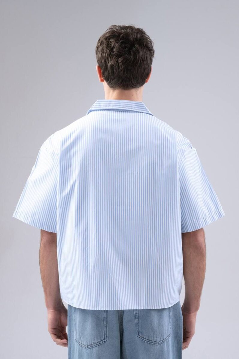 Striped Light Blue Shirt - Image 4