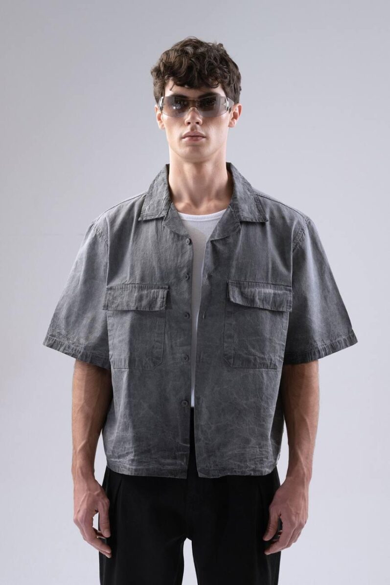 Washing Shirt Grey - Image 4