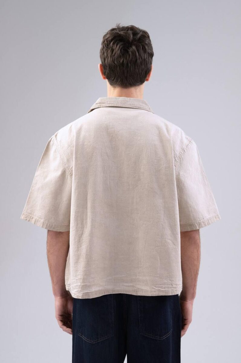 Washing Shirt Dark Cream - Image 4